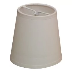 Small cardboard lampshade, white color.